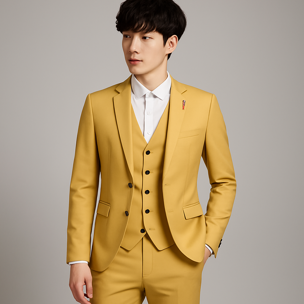 Men’s 3-Piece Formal Suit – Classic Elegance & Tailored Comfort