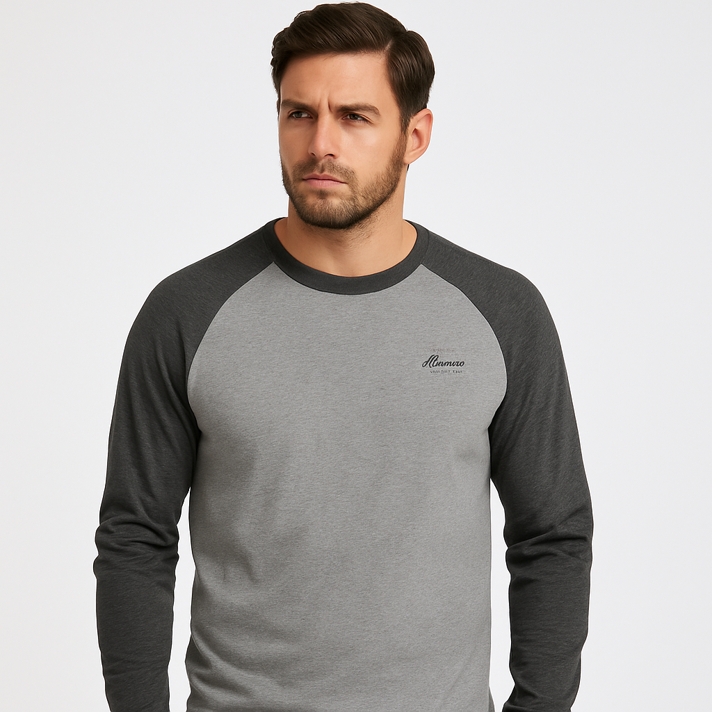 Men’s Long-Sleeve Sweat T-Shirt – Casual Pullover Top for Everyday Wear