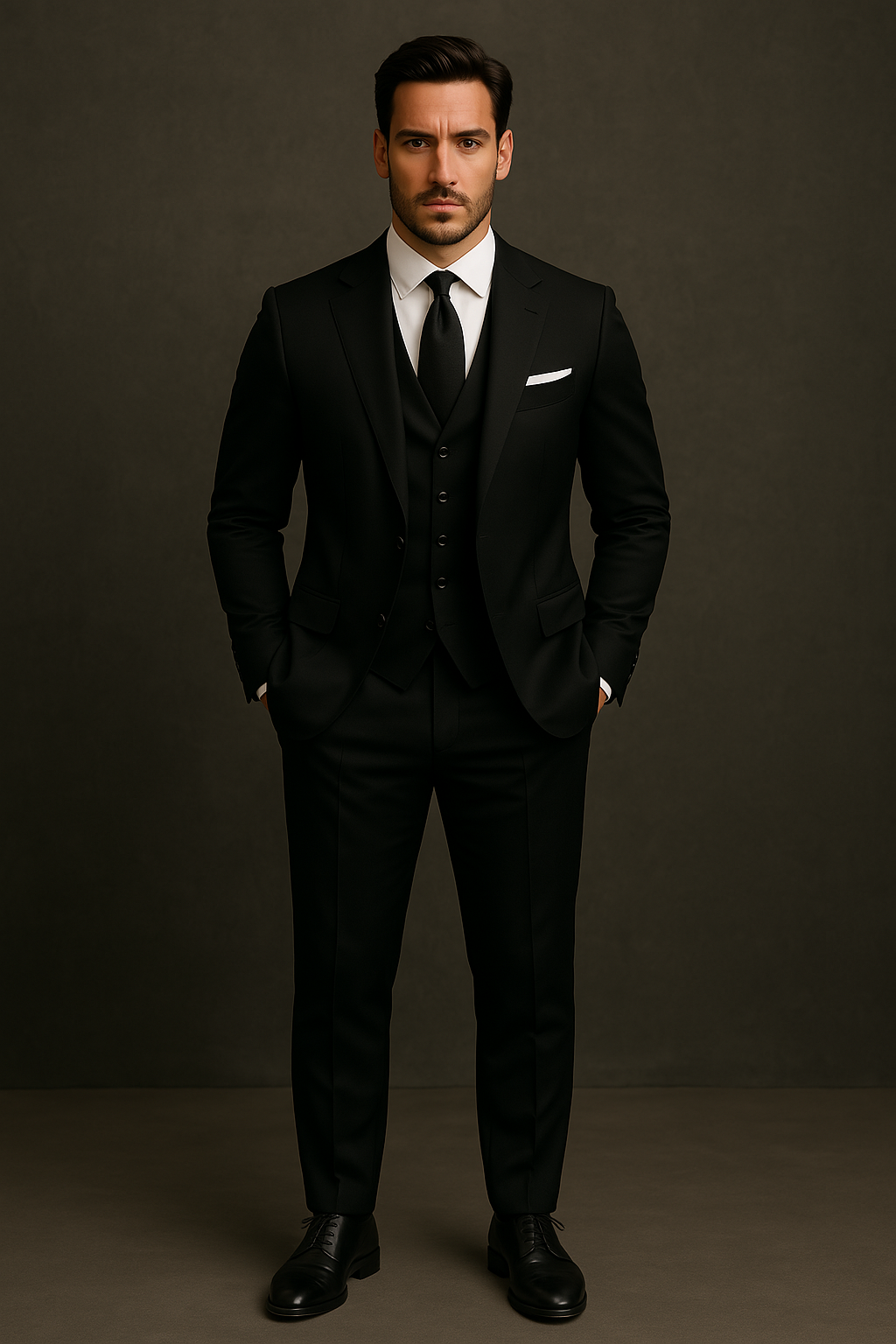 Premium Men’s 3-Piece Suit Set – Elegant Formal Outfit for Weddings and Special Occasions