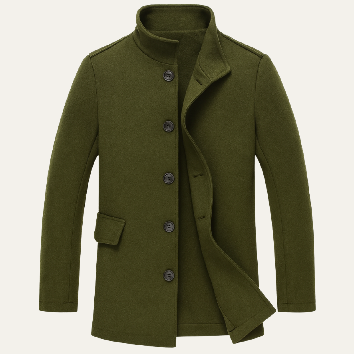 Wool Coat – Men’s Smart Tailored Overcoat | Classic Winter Elegance