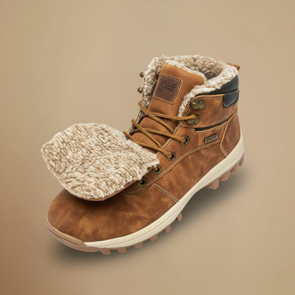 Men’s Winter Waterproof Boots – Plush Warm Snow Boots | Durable Cold-Weather Protection