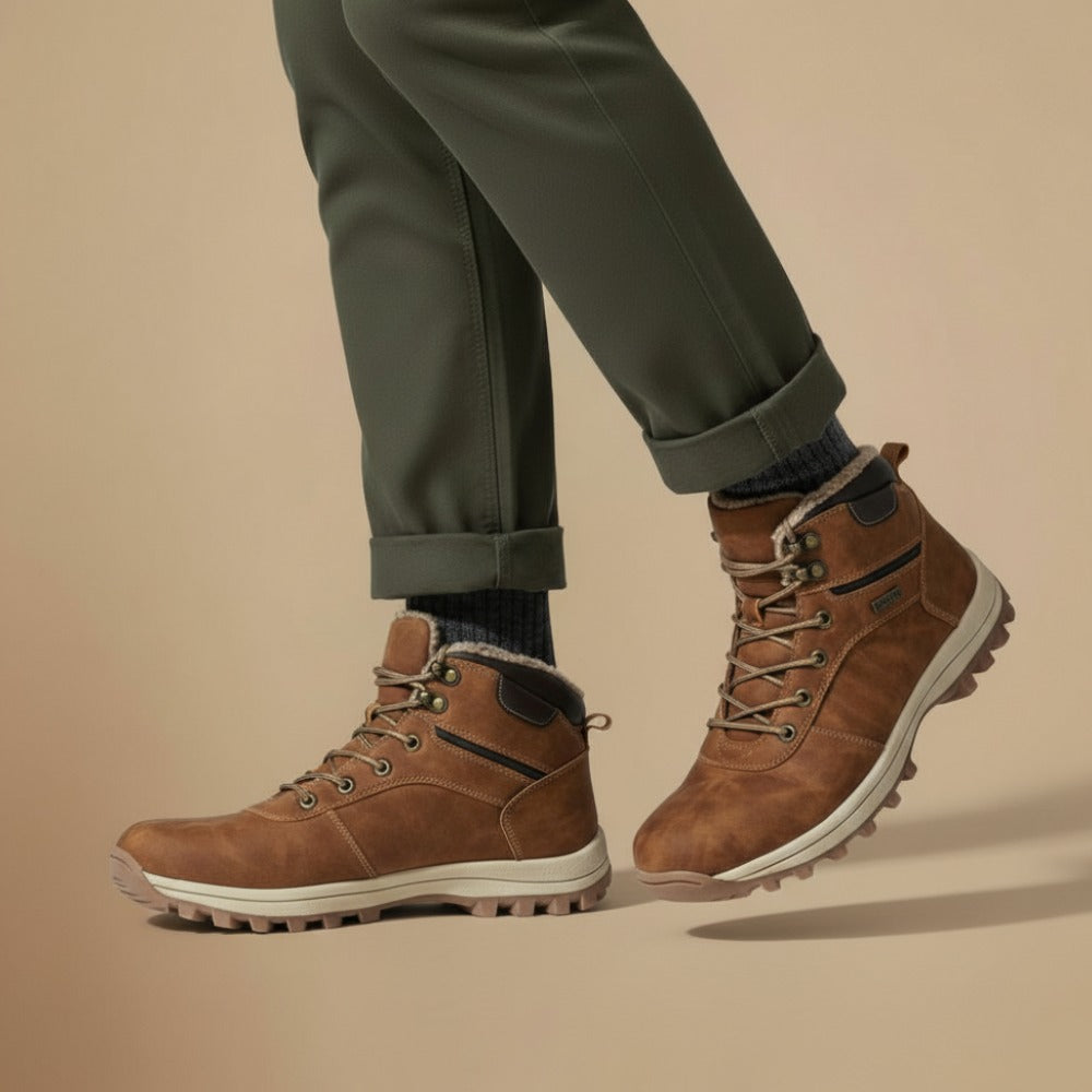 Men’s Winter Waterproof Boots – Plush Warm Snow Boots | Durable Cold-Weather Protection