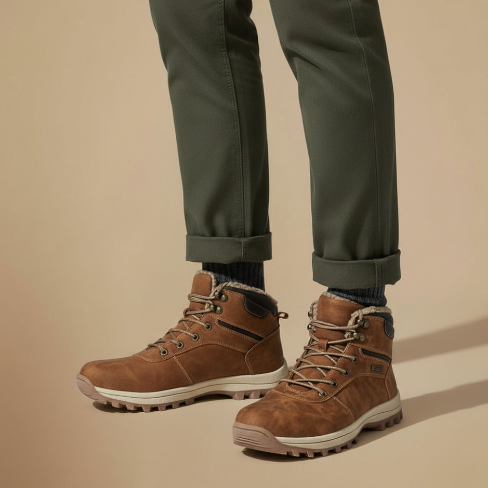 Men’s Winter Waterproof Boots – Plush Warm Snow Boots | Durable Cold-Weather Protection