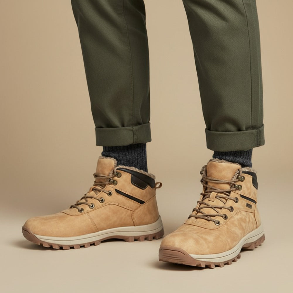 Men’s Winter Waterproof Boots – Plush Warm Snow Boots | Durable Cold-Weather Protection
