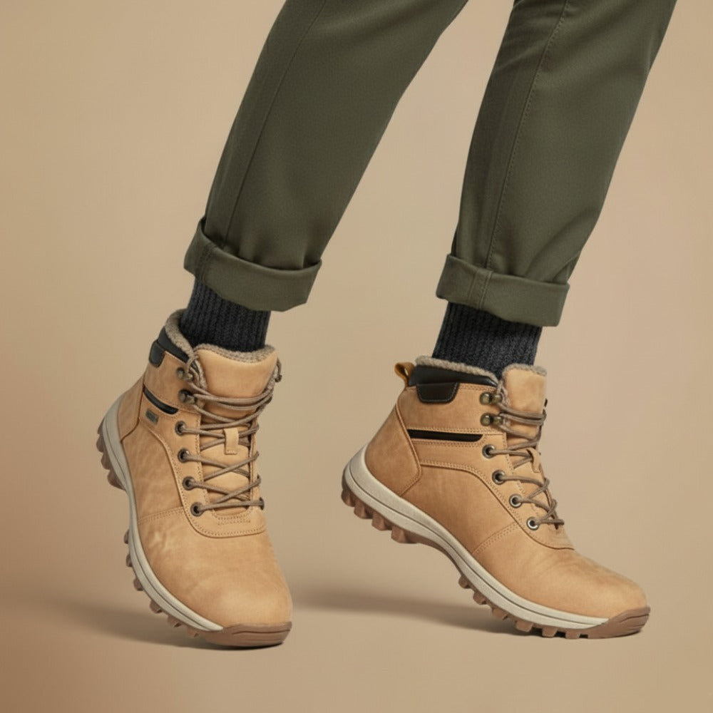 Men’s Winter Waterproof Boots – Plush Warm Snow Boots | Durable Cold-Weather Protection