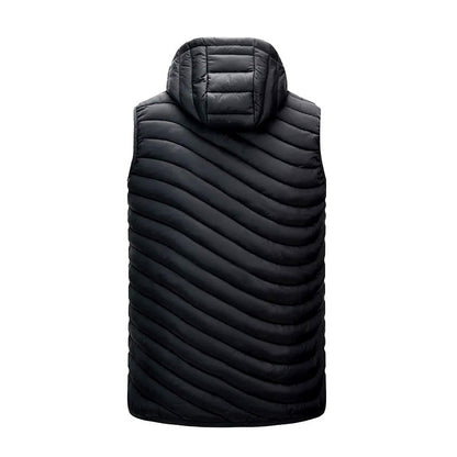 Men's down winter vest, thermal insulated