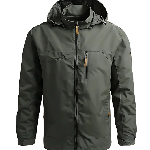 Newlin | Men’s Waterproof Outdoor Jacket – Lightweight Rain Coat with Adjustable Hood