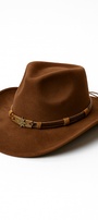 Men’s Classic Suede Cowboy Hat – Western Style Fashion Accessory