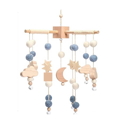 Charming Wooden Nursery Crib Mobile