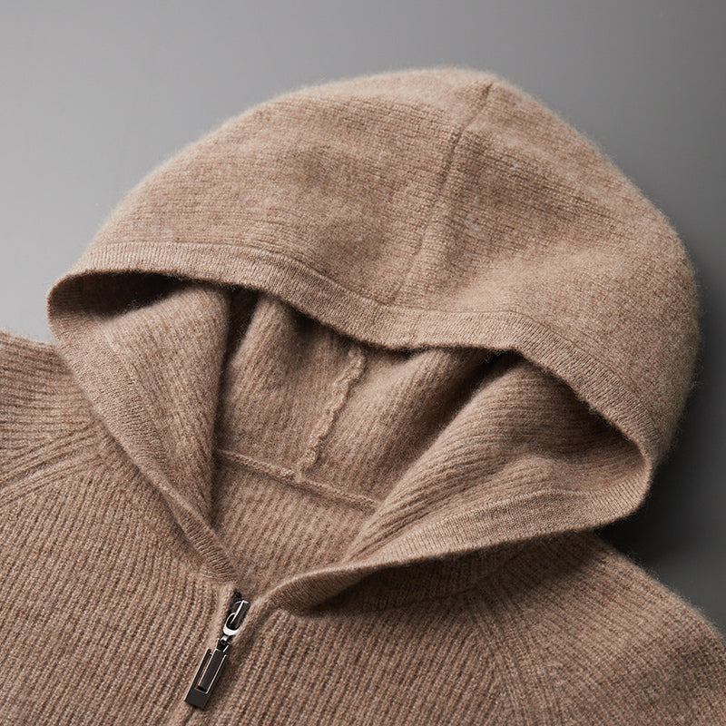 Royal Cashmere Merino Wool Zip-Up