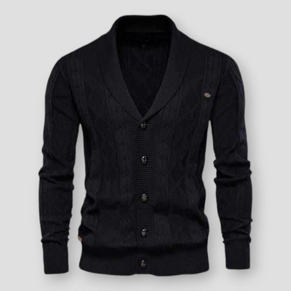 North Royal Vermont Wool Cardigan – Men’s Classic Knit Sweater with Button-Up Design