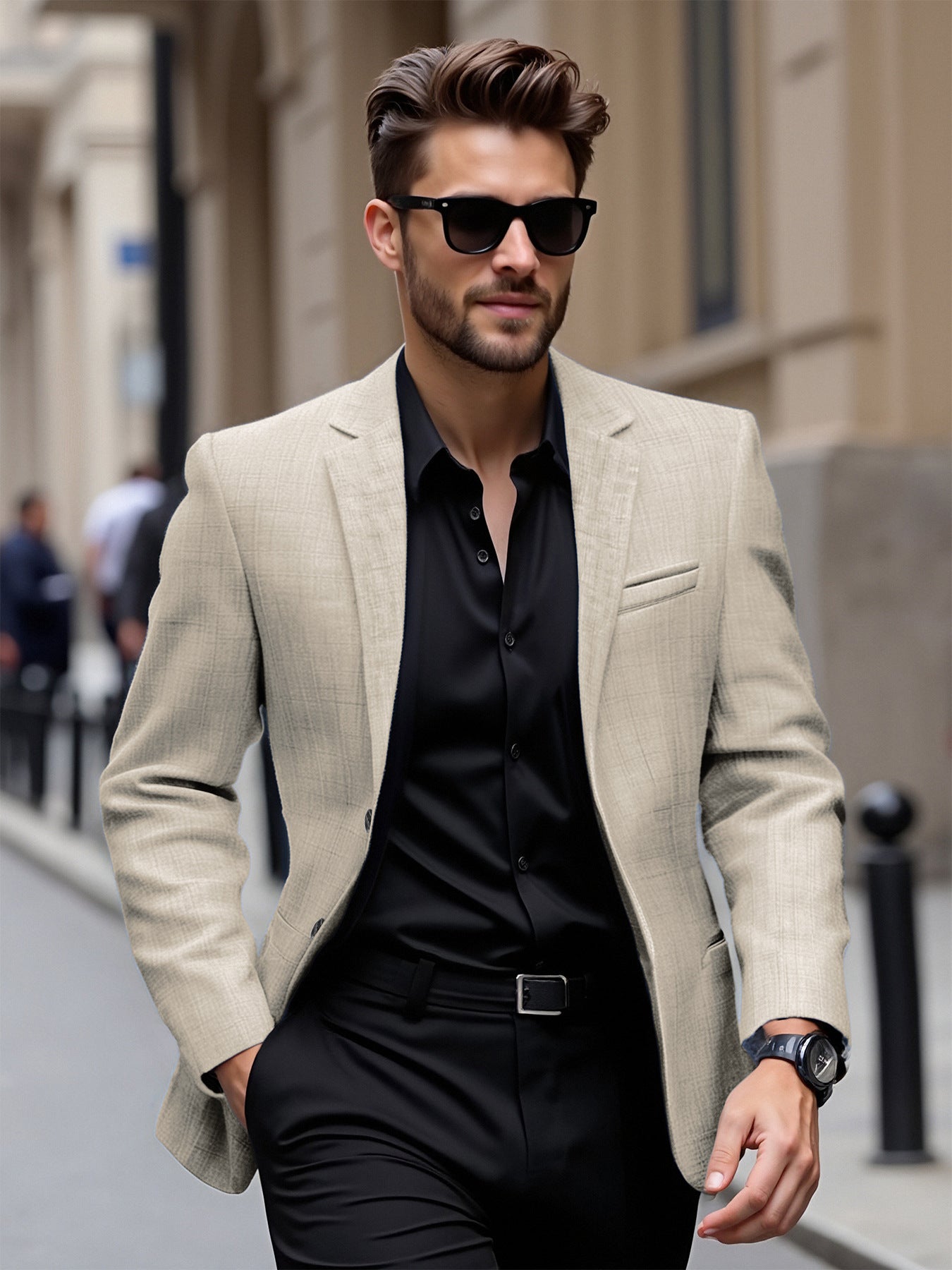 Men’s Lightweight Fashion Blazer – Casual Suit Jacket | Trendy Slim Fit