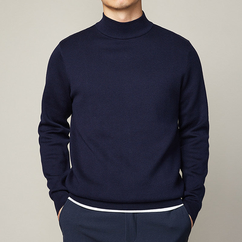 Men’s High Neck Sweater – Warm Knit Pullover | Minimal Modern Winter Essential