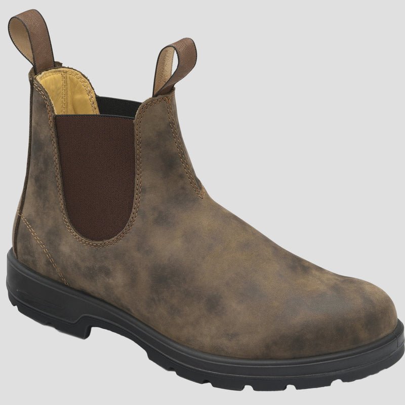 Spraykis | Men’s Leather Chelsea Durable Boots with Pull Loop