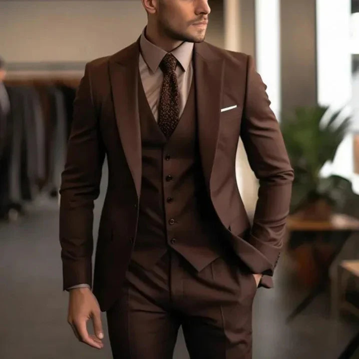 Men’s Stylish 3-Piece Wedding Guest Suit | Classic Fit