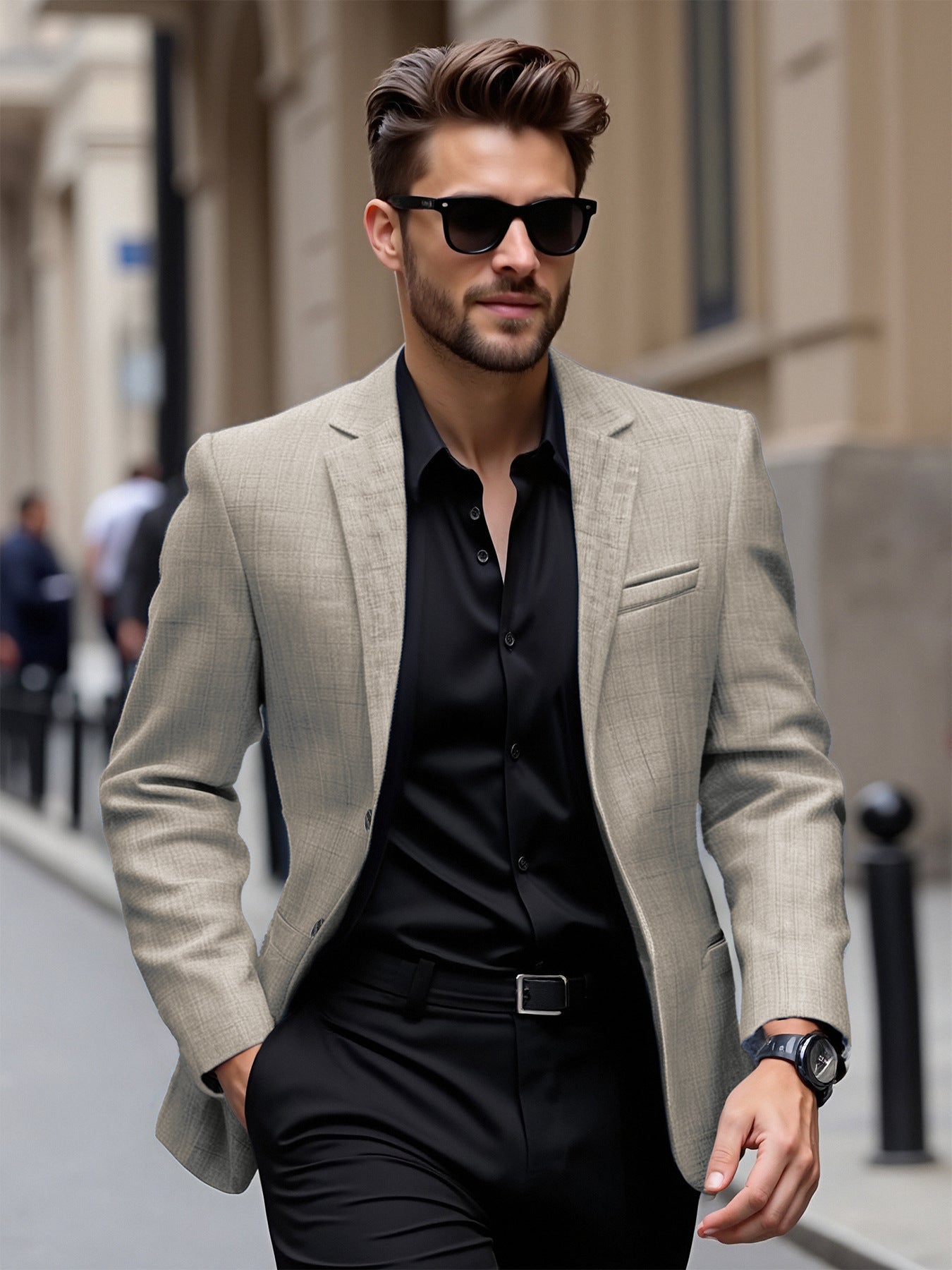 Men’s Lightweight Fashion Blazer – Casual Suit Jacket | Trendy Slim Fit