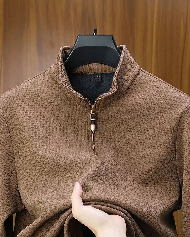 Cavalieri Premium Silk Pullover – Men’s Elegant Lightweight Knit Sweater