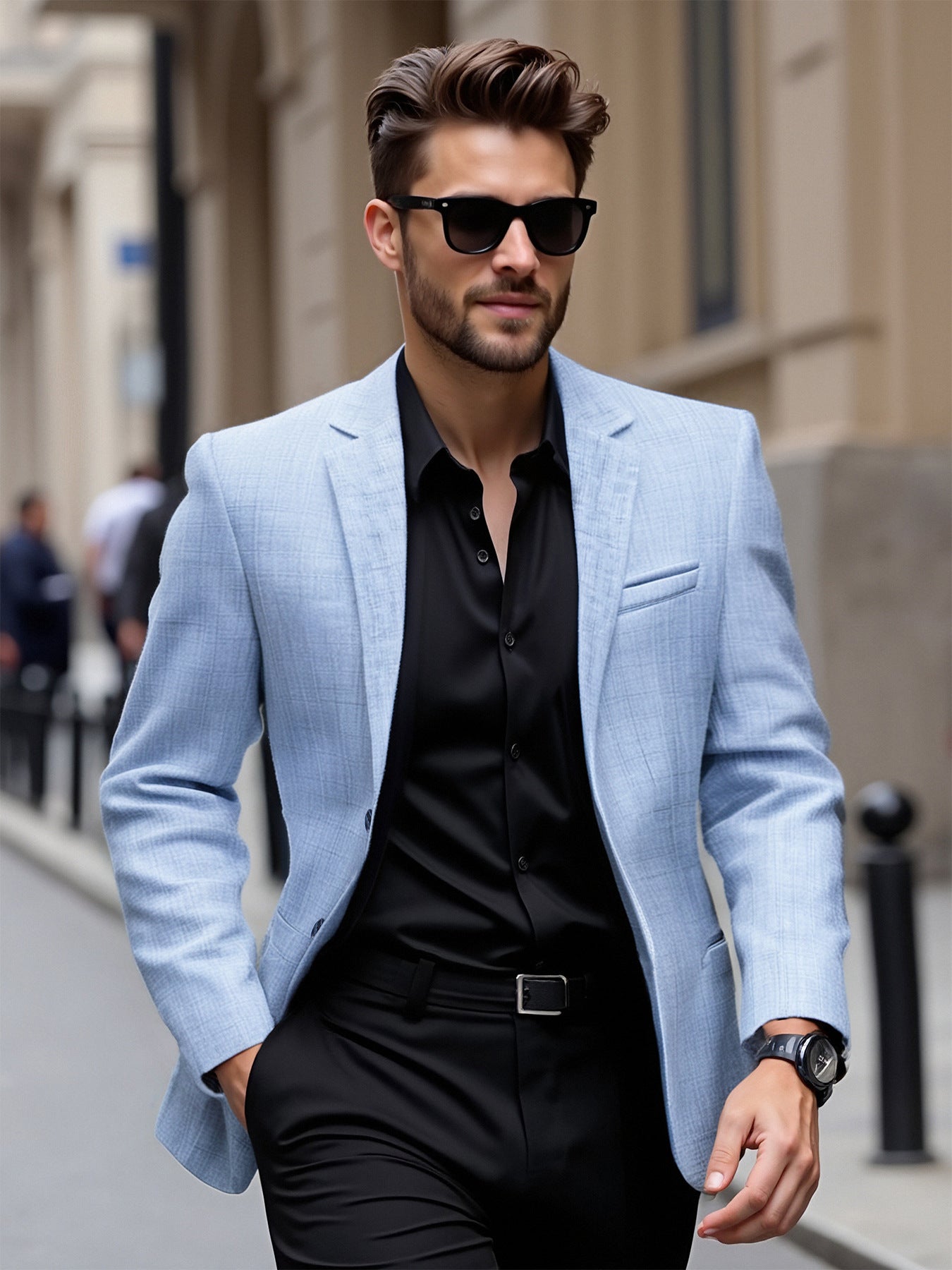 Men’s Lightweight Fashion Blazer – Casual Suit Jacket | Trendy Slim Fit
