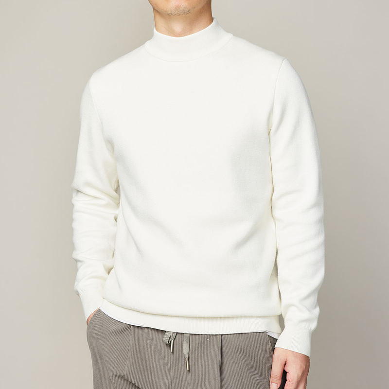 Men’s High Neck Sweater – Warm Knit Pullover | Minimal Modern Winter Essential