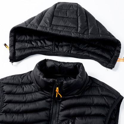 Men's down winter vest, thermal insulated