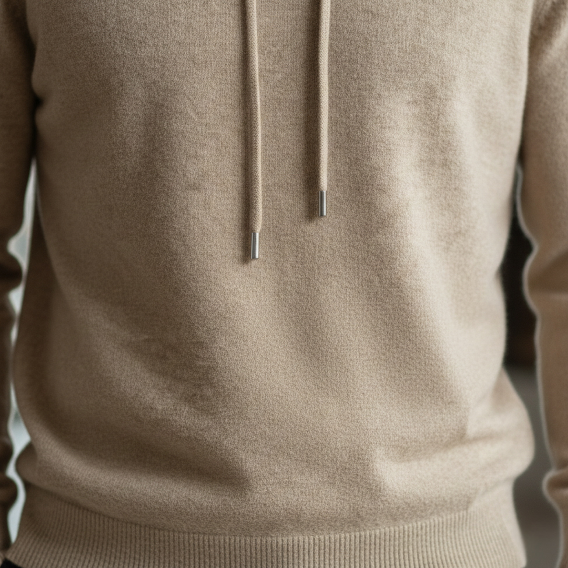 Solorfit Men’s Cashmere Hoodie – Luxury Soft Knit, Warm Lightweight Comfort