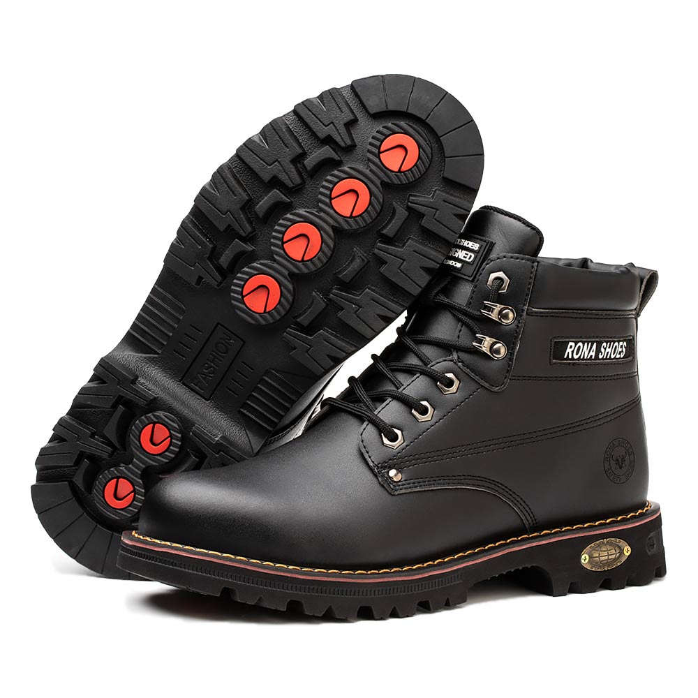 Protective Work Boots – Unisex Black Safety Footwear