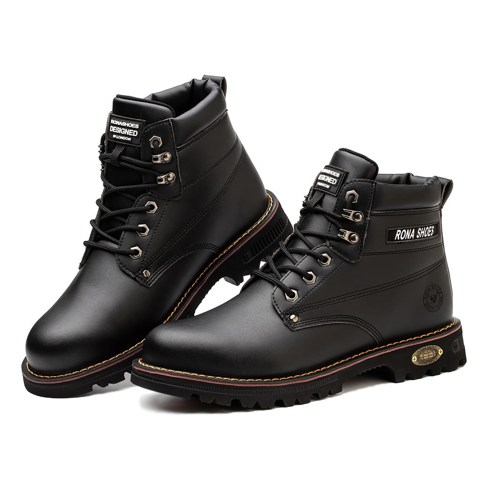 Protective Work Boots – Unisex Black Safety Footwear
