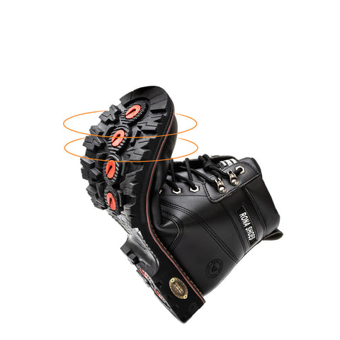 Protective Work Boots – Unisex Black Safety Footwear
