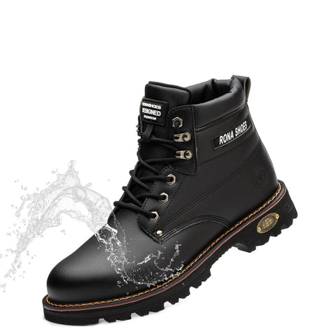Protective Work Boots – Unisex Black Safety Footwear