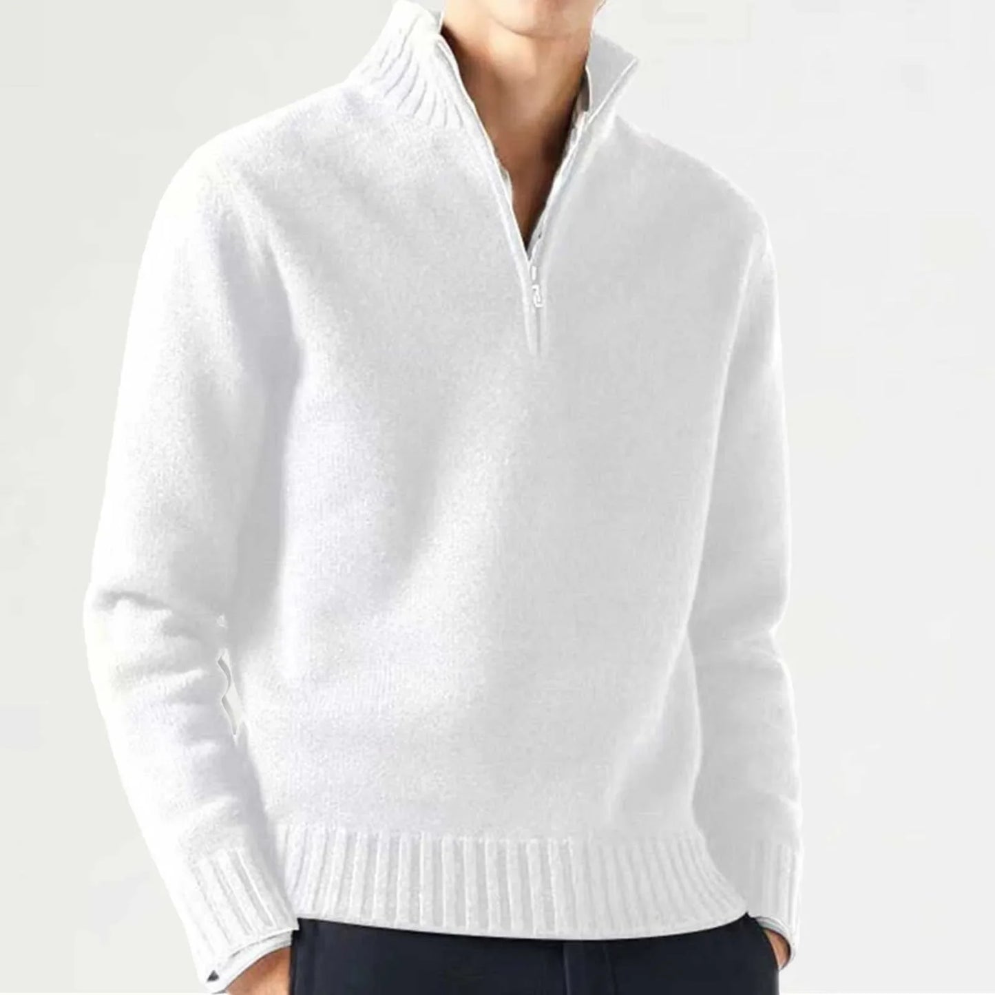 Men's Cashmere Zipper Sweater