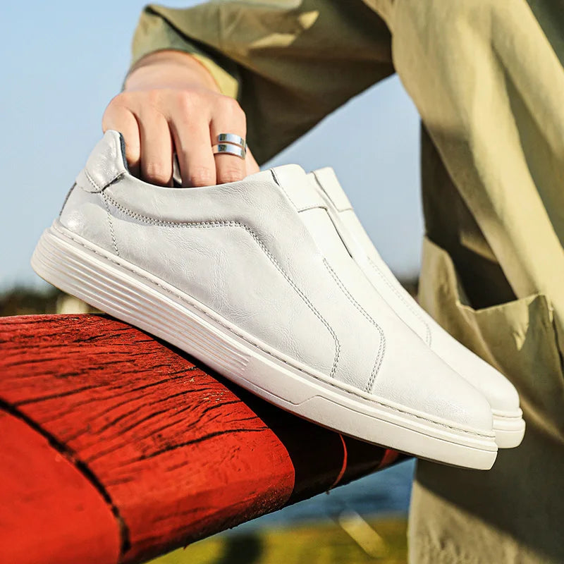 Men’s Genuine Leather Shoes – Classic Lace-Up Dress Shoes