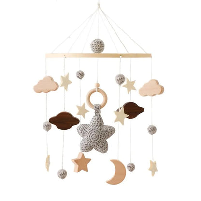 Charming Wooden Nursery Crib Mobile