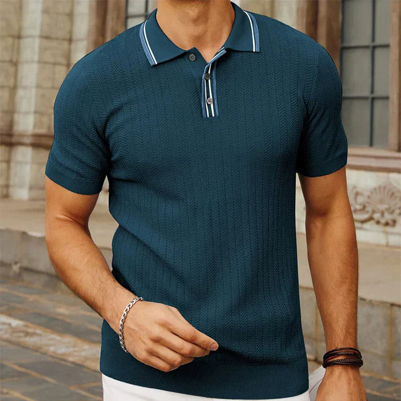 Jon Wellington Summer Men Vintage Relaxed Polo
