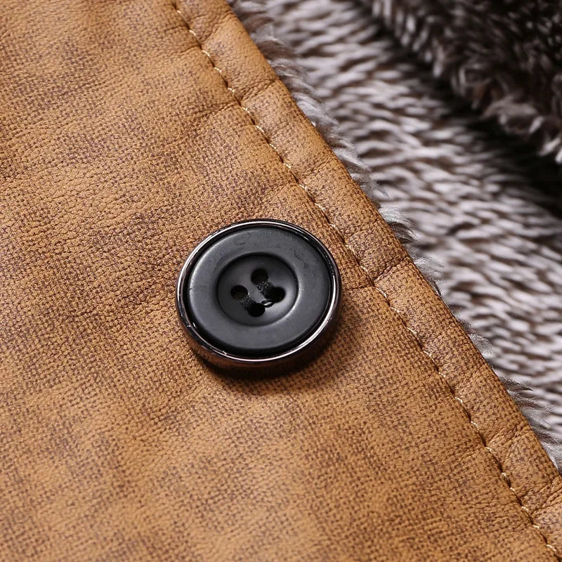 Trenton Men’s Suede Overcoat – Classic Long Soft-Touch Coat