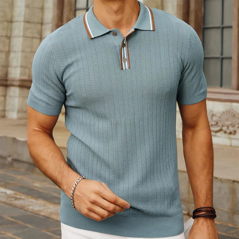 Jon Wellington Summer Men Vintage Relaxed Polo