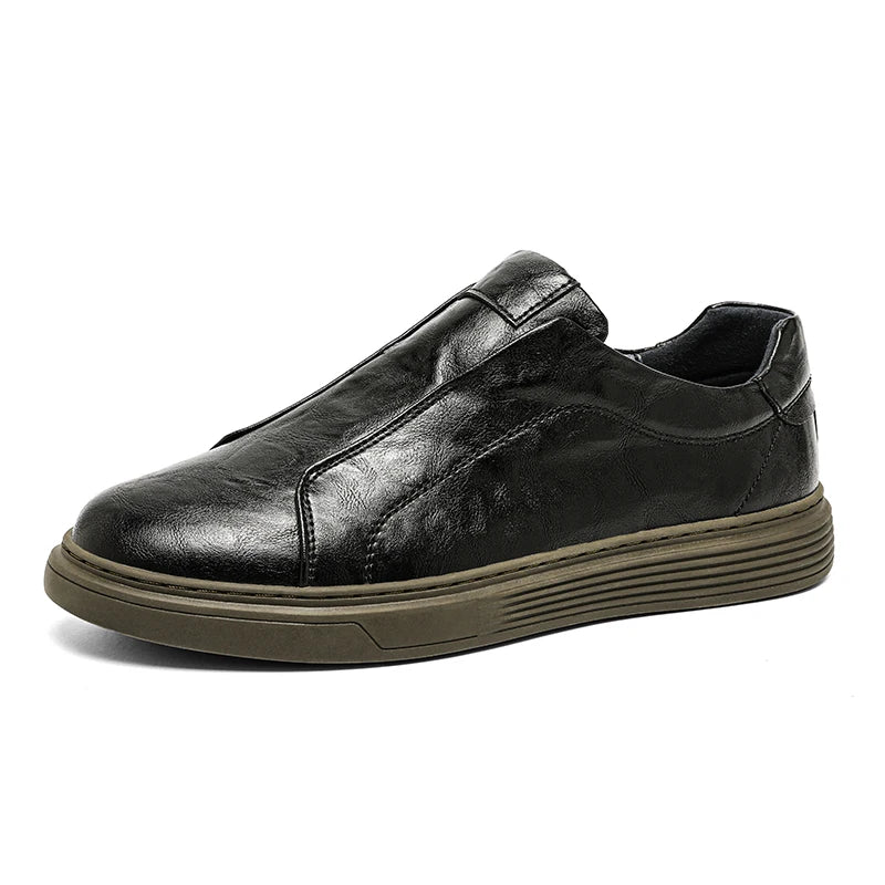 Men’s Genuine Leather Shoes – Classic Lace-Up Dress Shoes
