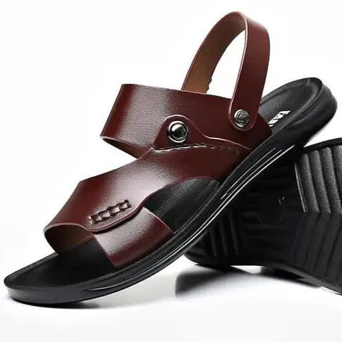 Avenwood Men Cushioned Leather Sandals