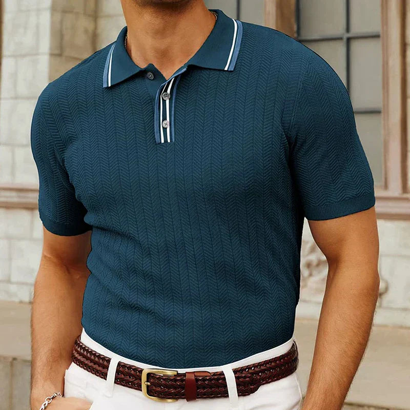 Jon Wellington Summer Men Vintage Relaxed Polo