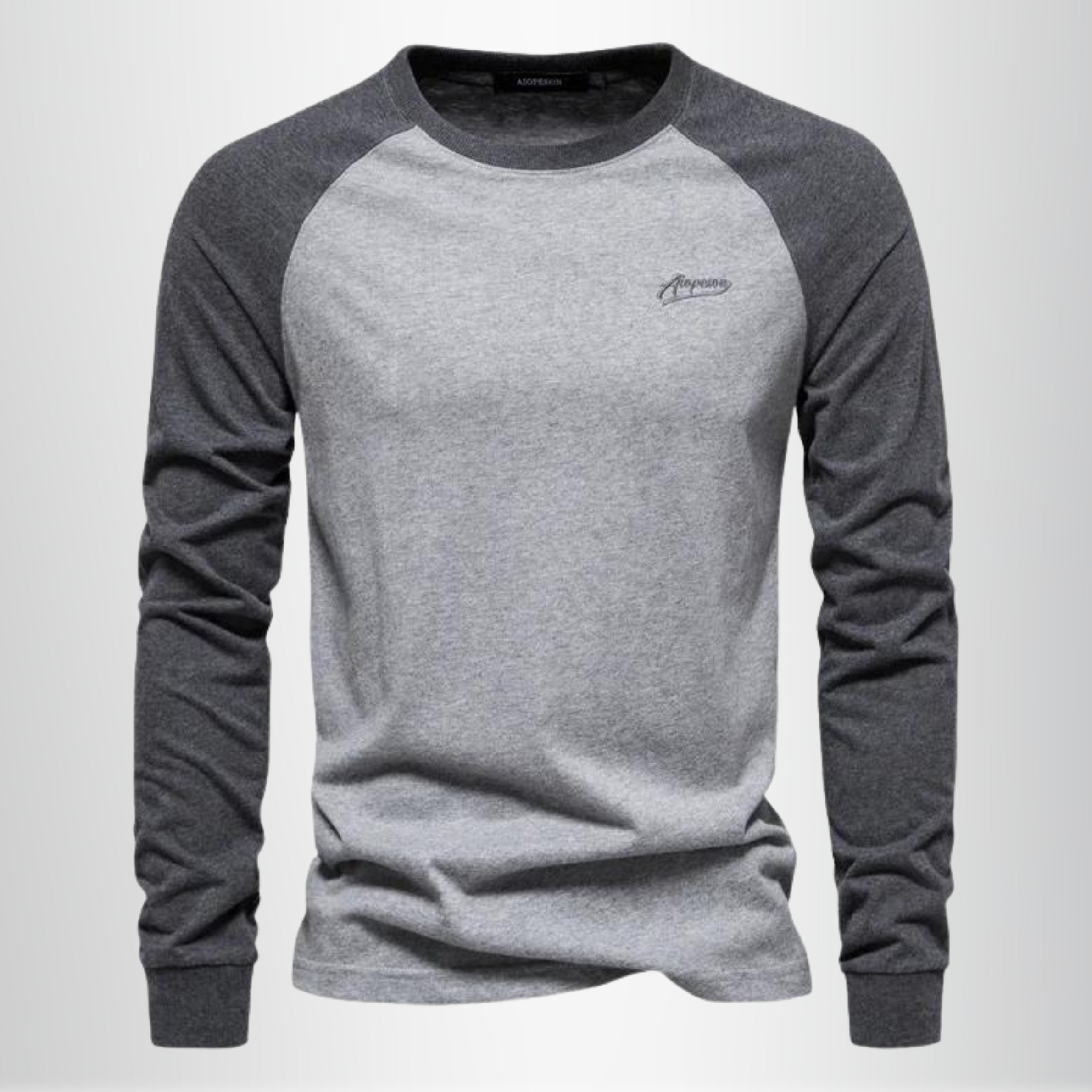 Men’s Long-Sleeve Sweat T-Shirt – Casual Pullover Top for Everyday Wear