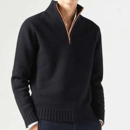 Men's Cashmere Zipper Sweater