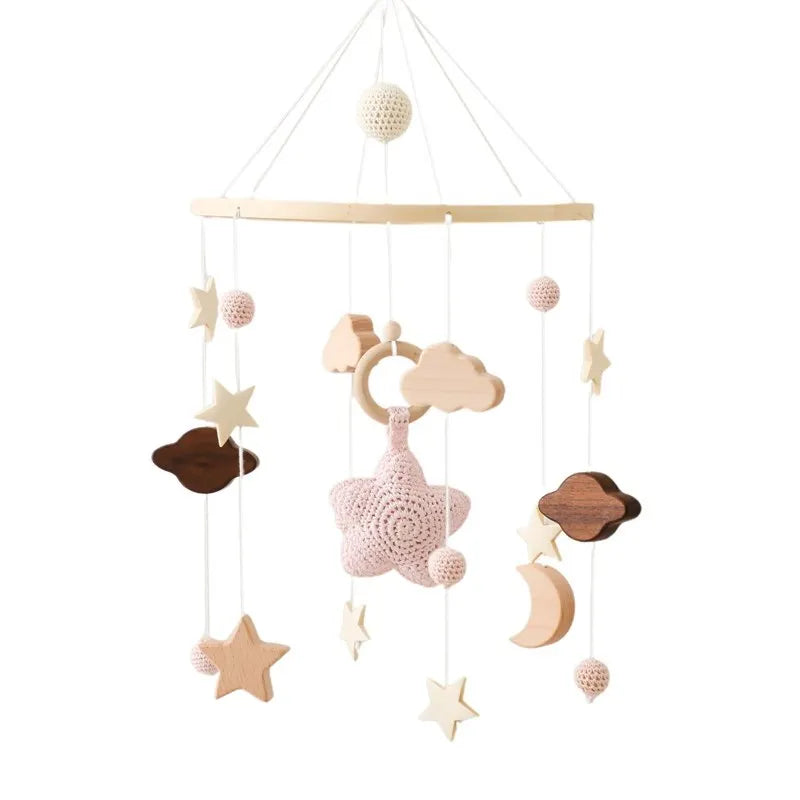 Charming Wooden Nursery Crib Mobile