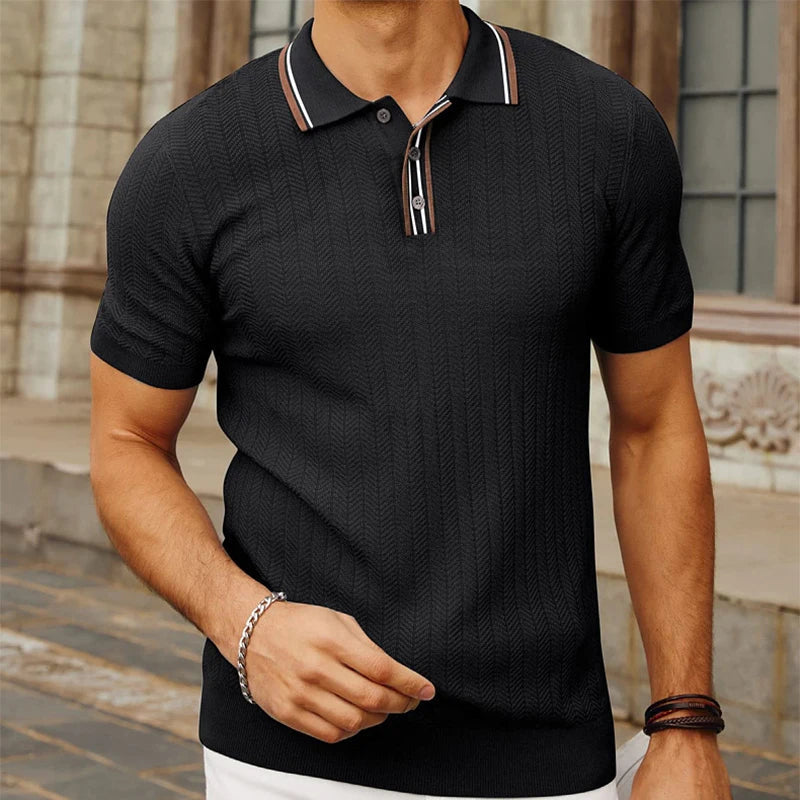 Jon Wellington Summer Men Vintage Relaxed Polo