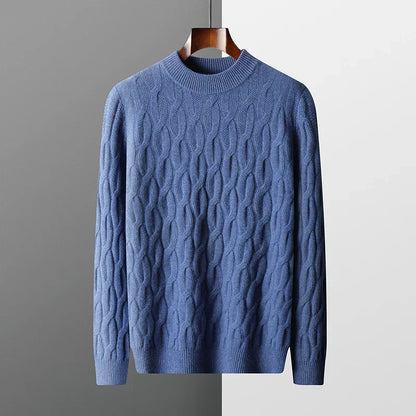 Leon Men's Jacquard Cashmere Sweater
