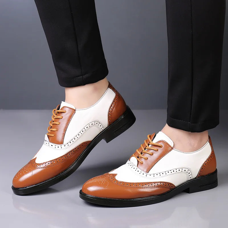 Classic Lace-Up Men’s Dress Shoes – Formal Business Leather Style