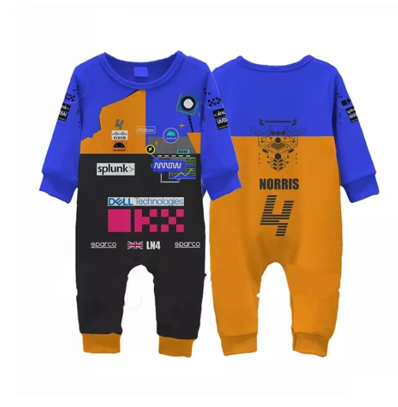 New F1 Racing Competition Baby Pure Cotton Jumpsuit