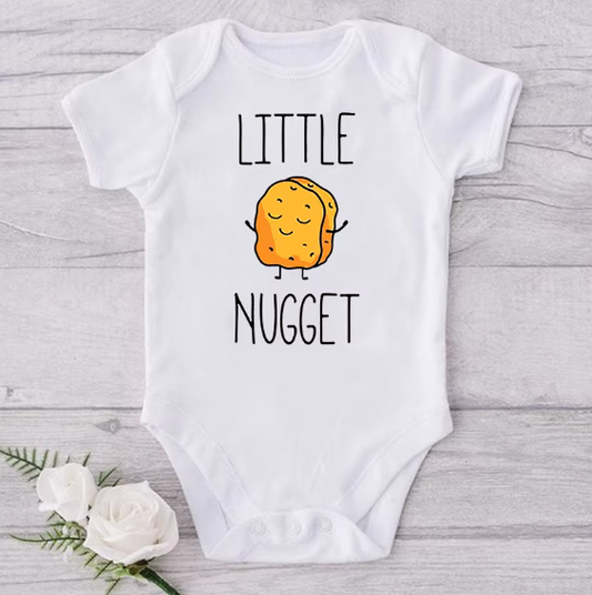 Little Nugget Baby Announcement Newborn Bodysuit Onesie