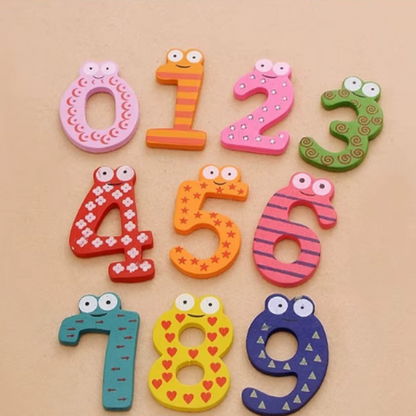 10pcs/set Baby Number Fridge Magnetic Figure