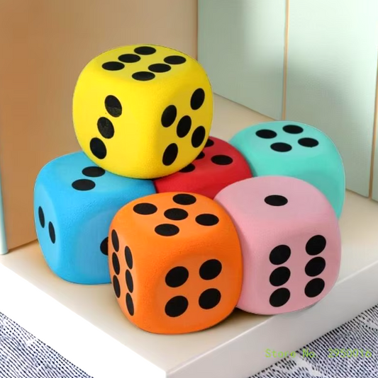 1PC 80mm Large Foam Dot Dices Six Sides Dices Kids Counting Toy