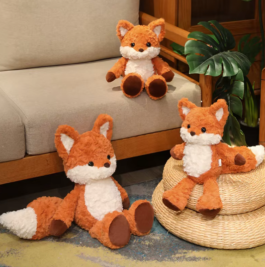 Cute Fluffy Fox Plush Toy