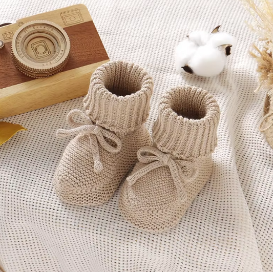 Cotton Knitted Newborn Unisex Boots